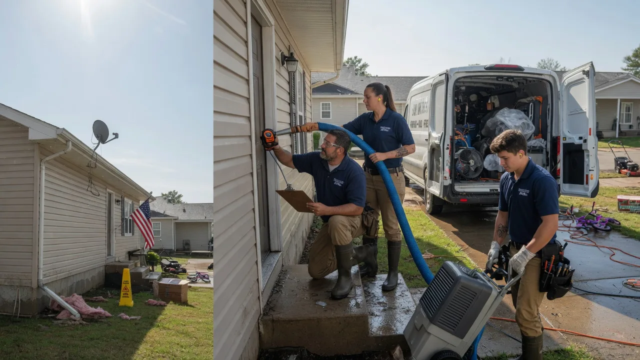 Ceiling Water Damage Restoration in Ashland, LA near me